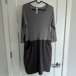 Anthropologie Amadi Cozy Dress, Gray, Size Small